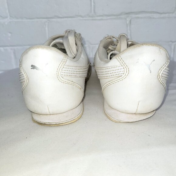 PUMA Shoes Roma Basic Junior Trainers White/Light Grey Size 4.5 - Picture 6 of 9